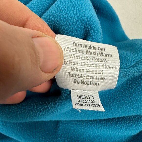 ButterFleece Womens XL Teal Fleece Pullover Quarter Zip Lightweight Warm Top - Picture 8 of 8